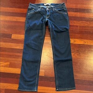 Womens 32 Hudson Straight leg dark blue jeans